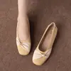 Zapatos Mary Jane estilo Chanel para mujer, nueva colección otoño 2026, de corte bajo, estilizados, para personas petite, con suelas planas suaves, adecuados para combinar con faldas