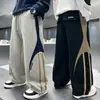 Roupas Infantis Calça Esportiva Listrada com Fita para Meninos Primavera 2026 Nova Calça Casual de Perna Reta Infantil para Crianças Maiores Calça Solta Transfronteiriça