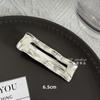 Distintivo Metal Plissado Onda Geométrica Hairpin Mulheres ins Design Simples Cool Style Side Clip Hairpin Acessórios para o Cabelo