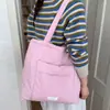 Bolso Tote de Estilo Perezoso de Gran Capacidad, Nuevo Bolso de Hombro con Cordón de Comercio Exterior, Bolso de Mano Casual Estilo Coreano