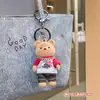 Nuevo Llavero de Peluche de Oso Estilo Callejero de Moda Colgante Creativo para Bolso de Pareja Suministro de Llavero para Coche