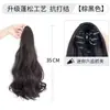 Fábrica atacado de comprimento médio cacheado cabelo rabo de cavalo peruca renda-up grande onda artificial cabelo baixo rabo de cavalo alta gravata rabo de cavalo geração de cabelo