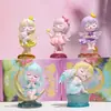 Menina coração arco-íris unicórnio com luz caixa cega brincadeira da moda boneca mão decoração de mesa pequenos enfeites boutique atacado