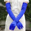 Guantes de Rendimiento para Cantante de Escenario Largo Pasarela Europea y Americana Guantes Sobre el Codo Vestido de Cena Retro Protección Solar Envío Directo