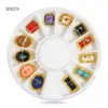 Decoraciones de Plato Giratorio para Uñas Transfronterizas: Rhinestones Irregulares Ab de Colores, Rhinestones de Vidrio de Siete Colores, Colección de Plato Giratorio para Decoración de Uñas
