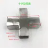 Acero Inoxidable 304 Tubo Cuadrado 40*40 Conector de Unión Espesor Grueso Conector de Tres Vías para Estante Exhibidor Accesorios de Fijación para Tubo Cuadrado