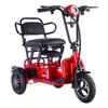 Plegable Eléctrico Triciclo Pequeño Ocio Caminar Coche para Ancianos Hogar Adulto Familia Portátil Batería Coche Fuente de Fábrica