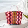 Canasta de Regalo Bolso de Mano Bolso de Playa Bolso Tejido Bolso de Mano Bolso Tote para Mujer Cesta de Verduras Cesta Pequeña para DIY Al Por Mayor