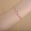 Colar com pingente de gota de óleo colorido contrastante estilo francês, pulseira para clavícula, joias de aço titânio para meninas, conjunto de joias