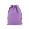 Bolsa de lona con cordón al por mayor fábrica empaque almacenamiento algodón cordón regalo en blanco impreso LOGO color