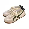 Zapatillas de entrenamiento alemanas con cordones, modelo nuevo 2026 para primavera y otoño, zapatillas retro europeas y americanas de bloques de color con suela plana