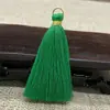 Em Estoque Anel de Metal Borla Franja 6cm Poliéster Algodão Fio Dourado Amarração Borla DIY Acessórios de Puxador de Bolsa Pingente de Borla