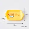 Novo Urso de Manteiga Fofo Louça Realista Casa de Bonecas em Miniatura DIY Mini Prato de Jantar Torrada Comida Brinquedo Pequeno Ornamento