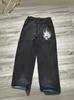 Tendencia de Celebridad de Internet Harajuku Hip-Hop Cráneo Retro Streetwear Jeans Jnco Y2K Jeans para Hombre Venta al por Mayor