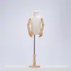 Maniquí Infantil de Medio Cuerpo para Niños Pequeños Estante de Exhibición de Ropa Tienda de Ropa Infantil Ventana con Soporte de Maniquí de Cabeza