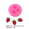 Serie de Frutas Transfronterizas Naranja Fresa Arándano Frambuesa Forma Fondant Decoración de Pastel DIY Yeso Molde de Silicona