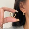 Brincos Mobius Torcidos Geométricos Minimalistas para Mulheres, Simples e Únicos Estilo Hip-Hop Novos Ear Cuffs Brincos da Moda