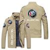Nueva Chaqueta Cardigan Casual para Hombre de Exportación Europea y Americana 2024 Chaqueta Cortavientos para Ciclismo al Aire Libre con Estampado de Logo de Coche para Hombre