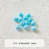 [Wangyang] Material e acessório para corrente de celular DIY temático de queijo Hello Kitty pintada de azul e branco em formato de estrela de acrílico