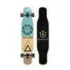Skate Longboard de 44 Pulgadas para Principiantes, Hombres y Mujeres, Adultos, Tabla de Baile Doblemente Curva Profesional, Monopatín de Cuatro Ruedas de Madera de Arce para Jóvenes