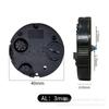 Hongqian Aistar Ostar 40mm Reloj Despertador Redondo Pequeño Movimiento Reloj de Pulsera de Cuarzo de Resorte Ultradelgado Accesorios