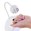 Lámpara de uñas nueva transfronteriza máquina de fototerapia lámpara de curado lámpara de uñas de escritorio giratoria lámpara LED de secado rápido