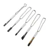 Mini Pincel de Maquillaje Multifuncional, Pincel para Labios, Pincel para Cejas, Pincel para Pestañas, Cordón de Cadena Portátil, Pincel de Belleza Facial, Compacto