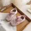 Zapatillas de Entrenamiento Alemanas para Niñas Estilo Ballet con Lazo 2026 Otoño/Invierno Nuevas Suela Suave Diseño Ligero Versátiles