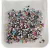 2*3.5mm decorações para nail art de zircônia cúbica em formato de losango com base plana, gemas de floco de neve deslumbrantes e da moda, acessórios de unha usáveis