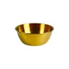 Cuenco de acero inoxidable estilo coreano para vino de arroz, cuenco dorado para vino de restaurante, taza de vino de arroz, tazón pequeño comercial para comer, personalización mayorista del fabricante