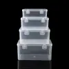 Caja Rectangular Transparente de Plástico Caja de Almacenamiento para Papelería Ferretería Equipo de Pesca Caja de Empaque para Joyería Documentos Caja de Almacenamiento Organizadora de Escritorio