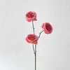 Flor artificial roja rosa para salón de bodas, flor artificial para camino, arreglo floral, decoración de sala de bodas, flor artificial para techo de boda