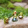 Banda de Ranas de Resina para Nuevo Producto Transfronterizo Juego de Tres Macetas de Jardín para Exteriores Césped Balcón Decoraciones Adornos en Maceta para Plantas Verdes