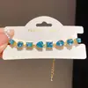 Pulsera de circonita geométrica con forma de gota de agua y triángulo, diseño simple y elegante, sensación de lujo ligero y alta gama, joyería para mujer al por mayor