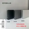 Tira de luz para zoclo de arco luminoso de aleación de aluminio panel de pared empotrado zoclo curvo con luz led lámpara de pie