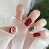 Combinação de Nail Art Adesivo de Unha Produto Acabado Removível Usável Nail Art Repetível Removível Usável Unha Usável de Comprimento Médio