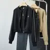 [Foto Real] [Qualidade Tik Tok] Outwear Sexy Petite Americano Feminino Outono Curto Cardigã Retrô