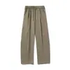 Pantalones casuales de trabajo vintage Hanlu para hombre, otoño e invierno, estilo japonés, pantalones anchos holgados de pierna curva, marca de moda, pantalones rectos texturizados