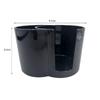 Caja de almacenamiento para hisopos de algodón PS, contenedor redondo portátil de doble orificio, caja de almacenamiento para hisopos de algodón para maquillaje, caja de algodón desmaquillante