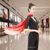 Bufanda de Seda de Color Sólido para Mujer Chifón Suave Bufanda Larga Chal Bufanda para Práctica de Baile Show Corporal de Baile Bufanda de Seda para Mujer