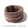 Bufanda de Cachemira para Otoño e Invierno, Bufanda para el Cuello, Rollo de Toalla para el Cuello, Resistente al Viento, Cálida y Amigable con la Piel, Bufanda Pequeña, Unisex