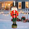 Cascanueces Preiluminado Navideño Soldado 3D con Luces Cálidas Intermitentes Iluminación Festiva para Exteriores Decoración Navideña