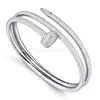 Nuevo Pulsera de Clavo Cartier Elástica Abierta Versión Delgada, Pulsera de Clavo Cartier Versión Gruesa de Superficie Lisa, Versión de Artesanía de Precisión CNC