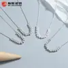 Collar Fragmentado de Plata de Ley 925 para Mujer, Estilo Nuevo con Diseño Único, Cadena para Clavícula, Estilo Minimalista, Joyería de Plata Elegante de Nicho