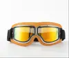Espelho de Guidão de Motocicleta Óculos Retro Estilo Harley à Prova de Vento Areia Veículo Elétrico Capacete Meio Capacete Respirável e Seguro