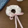 Gomita para el pelo suave y dulce para mujer, scrunchie de malla estilo coreano, liga para coleta baja y moño, accesorio para el cabello de alta gama