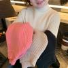 [En stock] Suéter de niña otoño e invierno suéter de cuello alto medio para niñas nuevo color sólido cálido para todo tipo de combinaciones