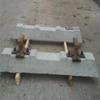 Dormente de cimento de longa vida útil, seção de dormente de concreto, design trapezoidal, dormente de cimento, 38KG, dormente de cimento