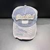 Gorra de béisbol vintage de 1969 con bordado de letras antiguas, lavada y rasgada, personalizada, para hombre y mujer.