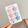 Pinzas para el pelo de estrella de cinco puntas de colores dulces para niñas, Pasadores para el pelo para niñas, Pinzas para el pelo para la parte trasera de la cabeza, Accesorios para el pelo